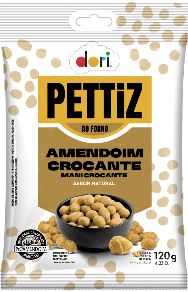 Pettiz Amendoim Crocante Natural 120g Dori Alimentos S A