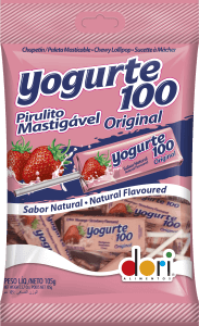 Pirulito Mastigável Yogurte 100 Original 105g