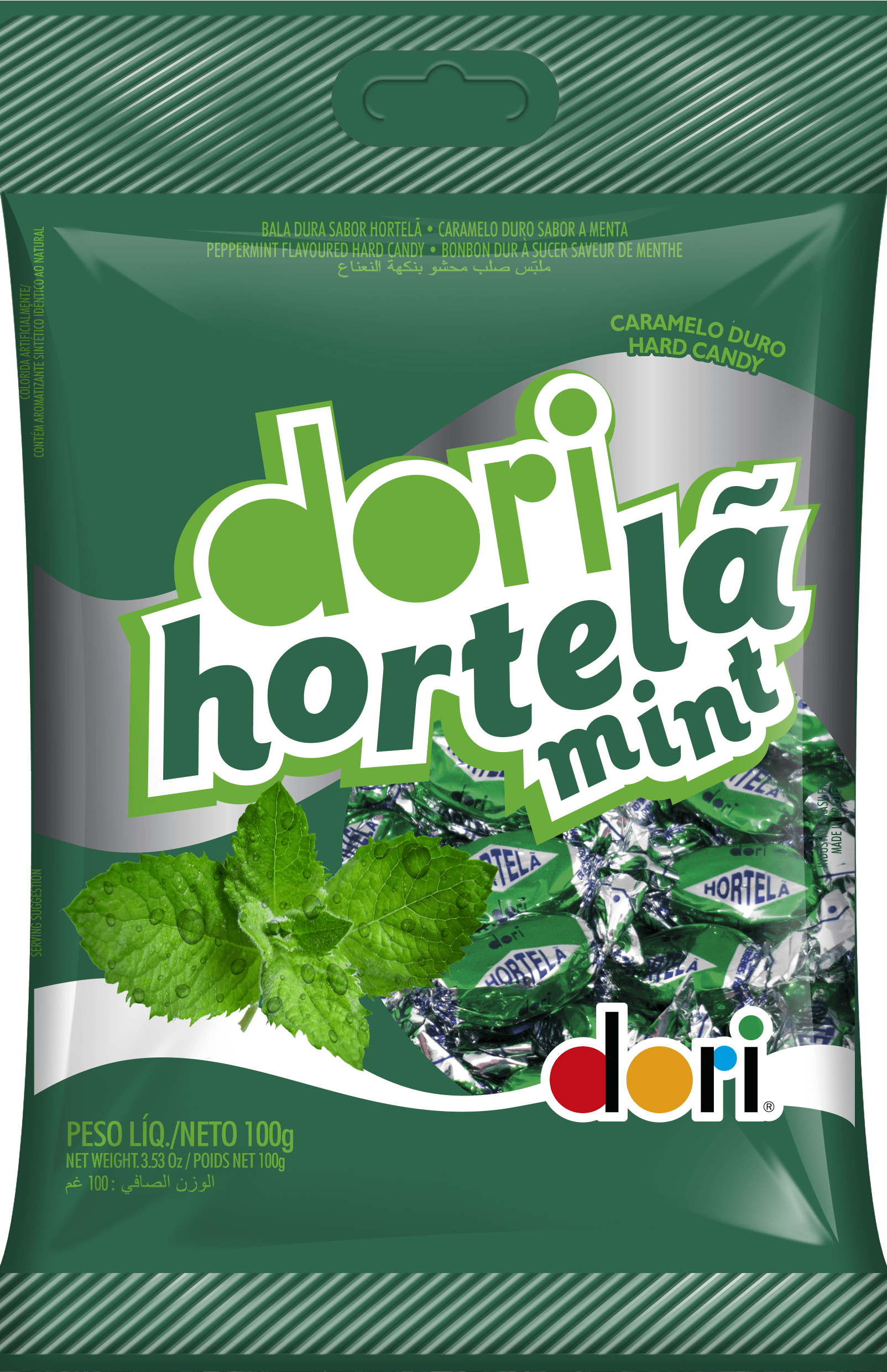 Bala Hortel Mint G Dori Alimentos S A