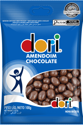 Amendoim Dori Confeitado Chocolate 100g 9000248
