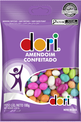 Amendoim Dori Confeitado Colorido 100g 9000230
