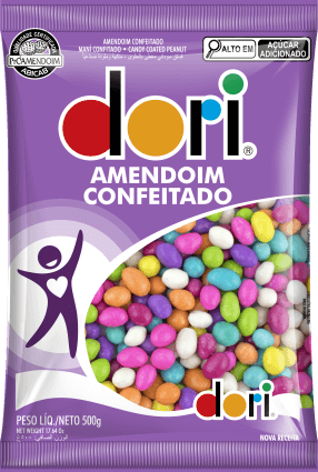 Amendoim Dori Confeitado Colorido 500g 9001902
