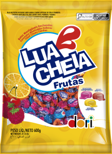 Bala Lua Cheia Frutas 600g 9010209