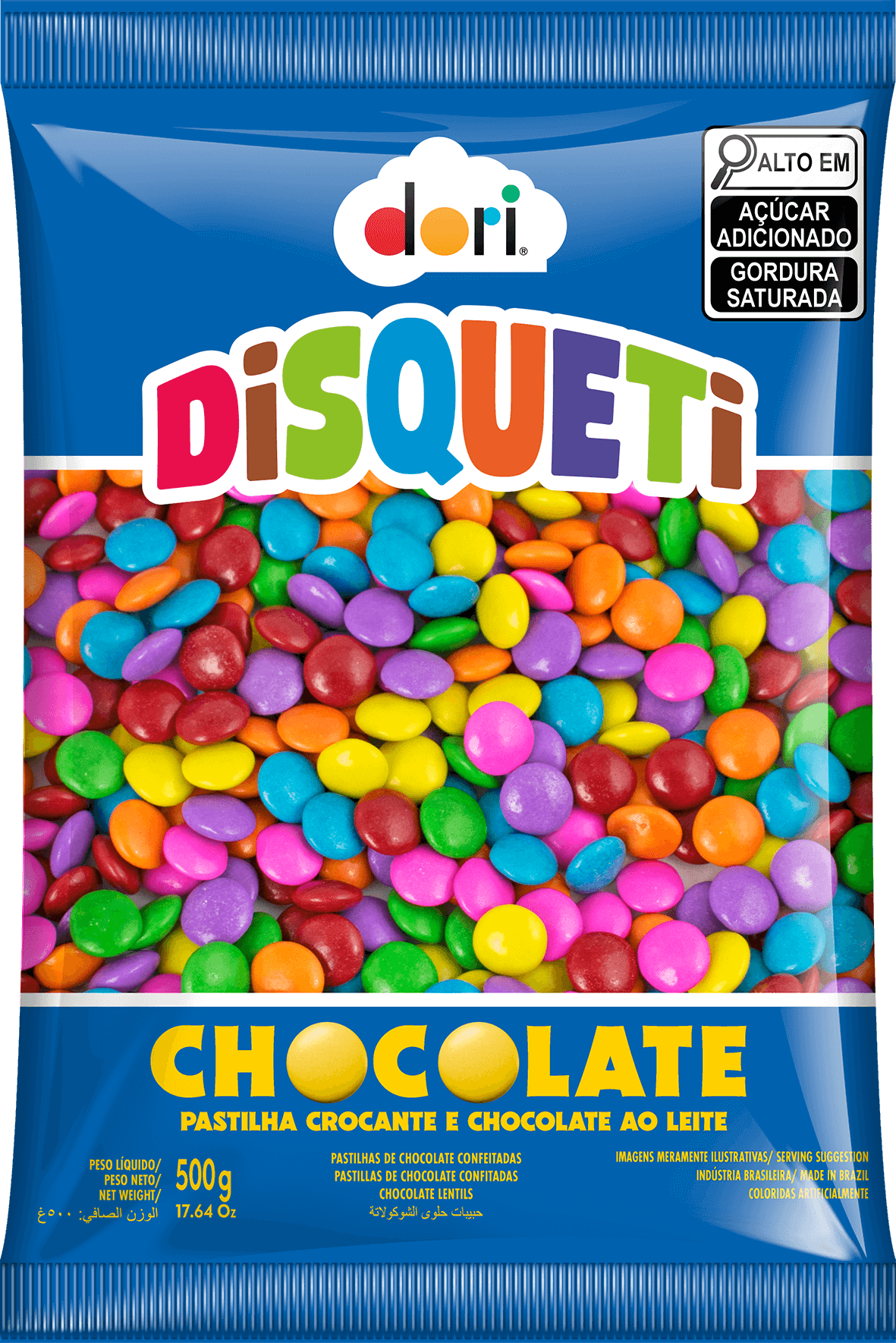 Disqueti Chocolate ao Leite 500g 1 Disqueti Chocolate ao Leite 500g