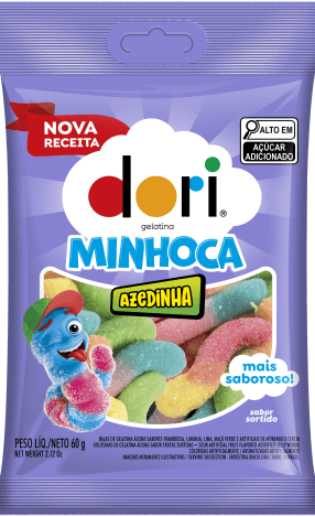 Dori Gelatina Minhoca Azedinho 60g