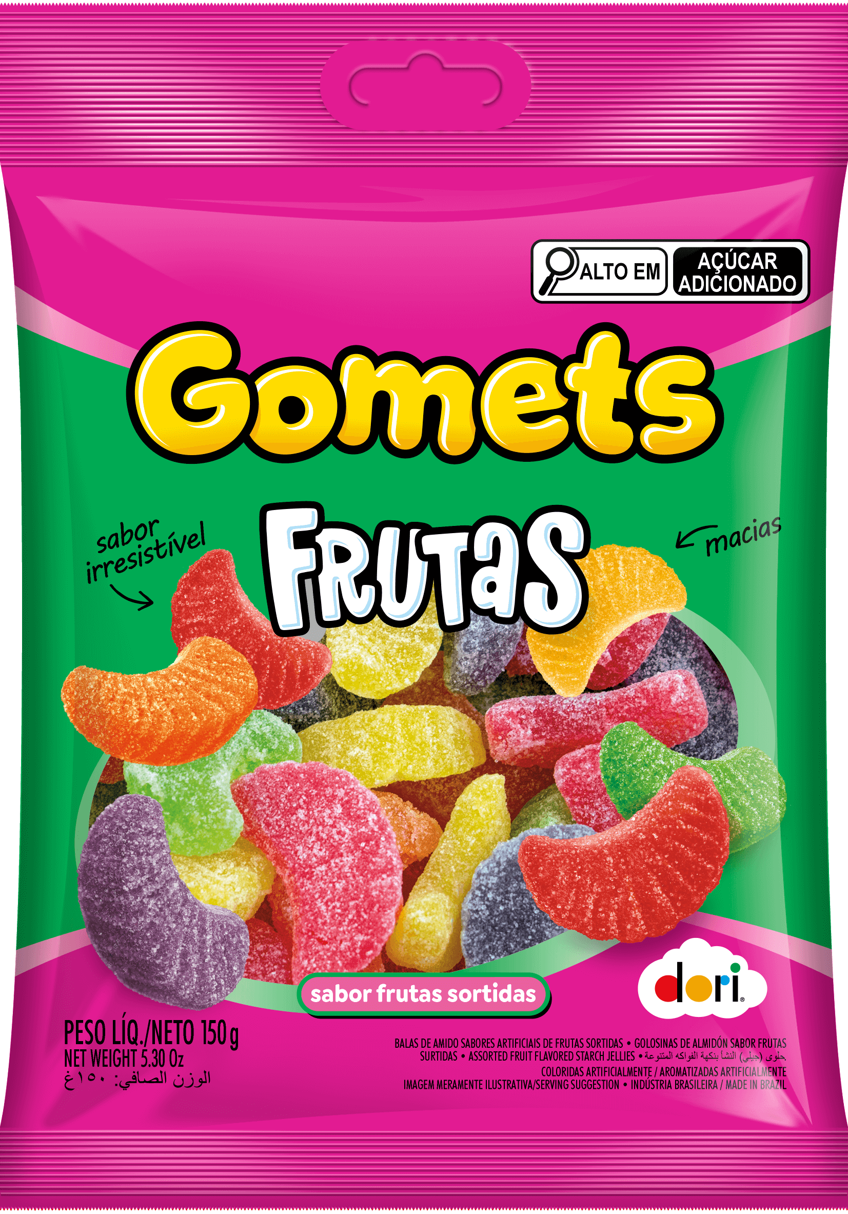 Goma Gomos de Frutas 150g 1 Goma Gomos de Frutas 150g