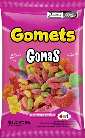 Goma Minhoca Frutas 700g