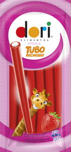Dori Tubo Recheado Morango 44g