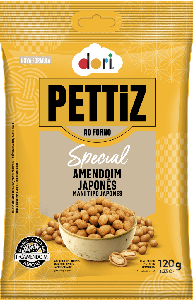 Amendoim Pettiz Special Japonês Dori 120g - Confeitaria e Artigos para Festas em Blumenau