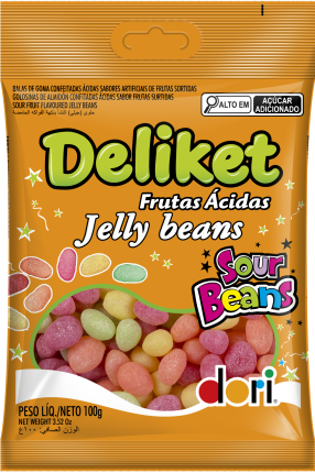 Deliket Jelly Beans Acido 100g 9002071