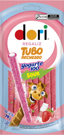 Regaliz Tubo Yogurte100 Sour 70g