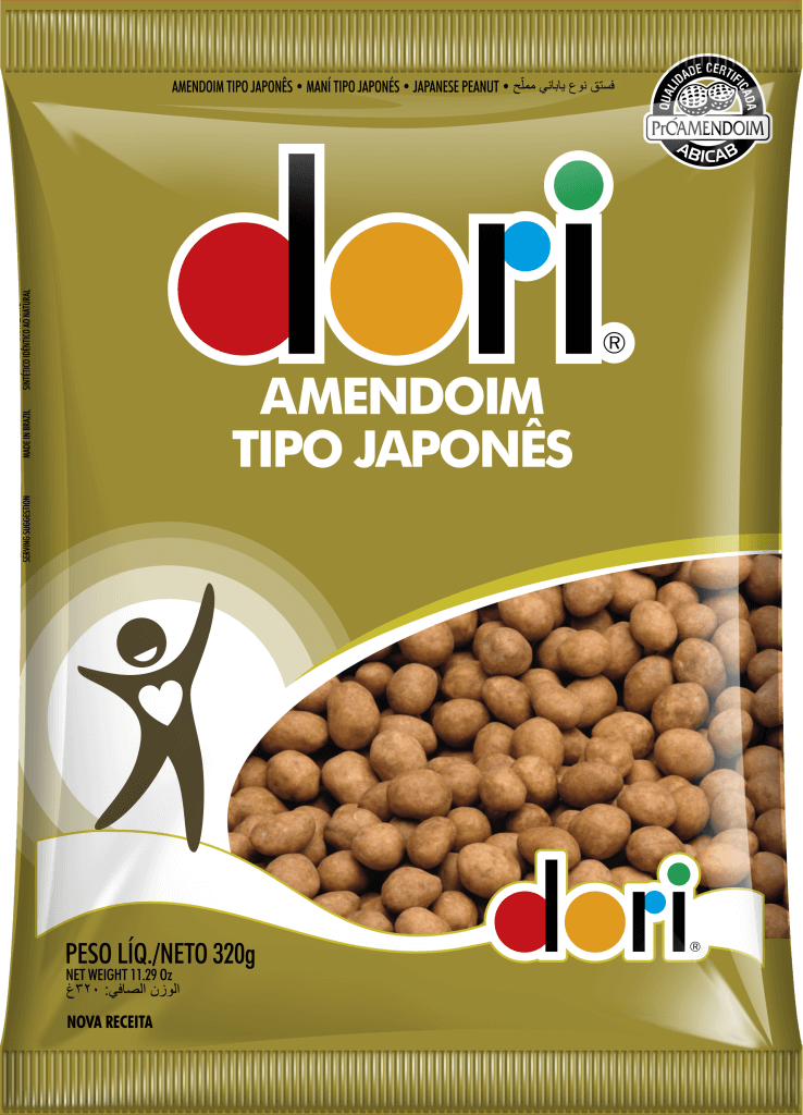 Amendoim Tipo Japonês Tradicional Dori 320g - Confeitaria e Artigos para Festas em Blumenau