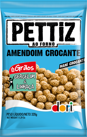 Pettiz Amendoim Crocante Gergelim e Linhaça 320g