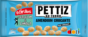 Pettiz Amendoim Crocante Gergelim e Linhaça 36g