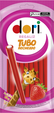 Dori Tubo Recheado Morango 70g