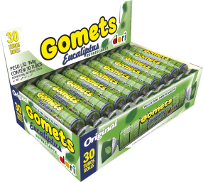 Gomets Goma Tubo Eucalipto 30x32g Display 9011623 copiar