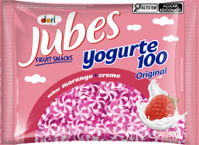 Jubes Yogurte100 Morango e Creme 300g 9012454