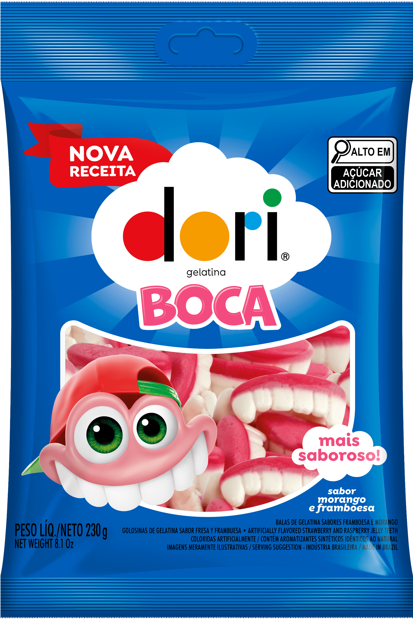 Dori Gelatina Boca 230g 1 Dori Gelatina Boca 230g