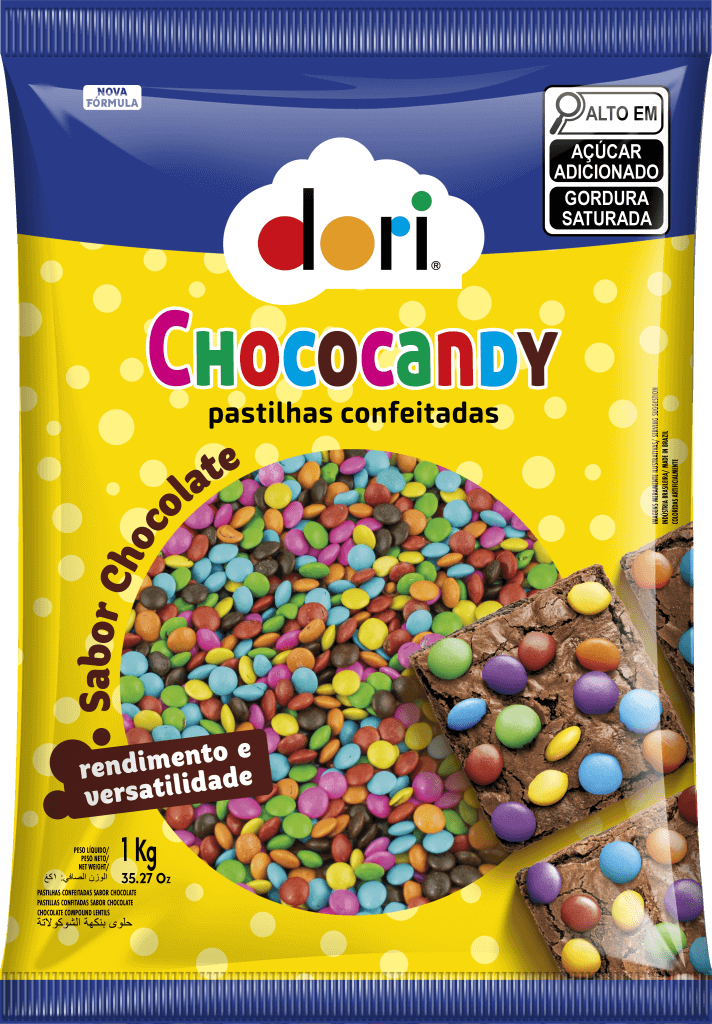Confeito Sabor Chocolate Chococandy Dori 1kg - Confeitaria e Artigos para Festas em Blumenau