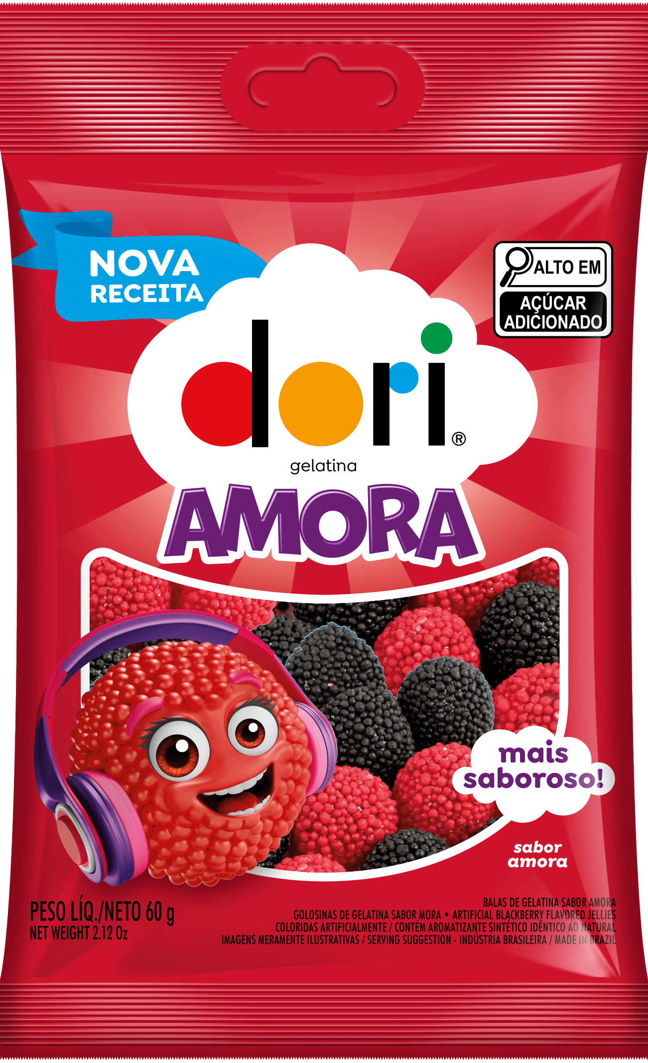 Dori Gelatina Amora 60g 1 Dori Gelatina Amora 60g