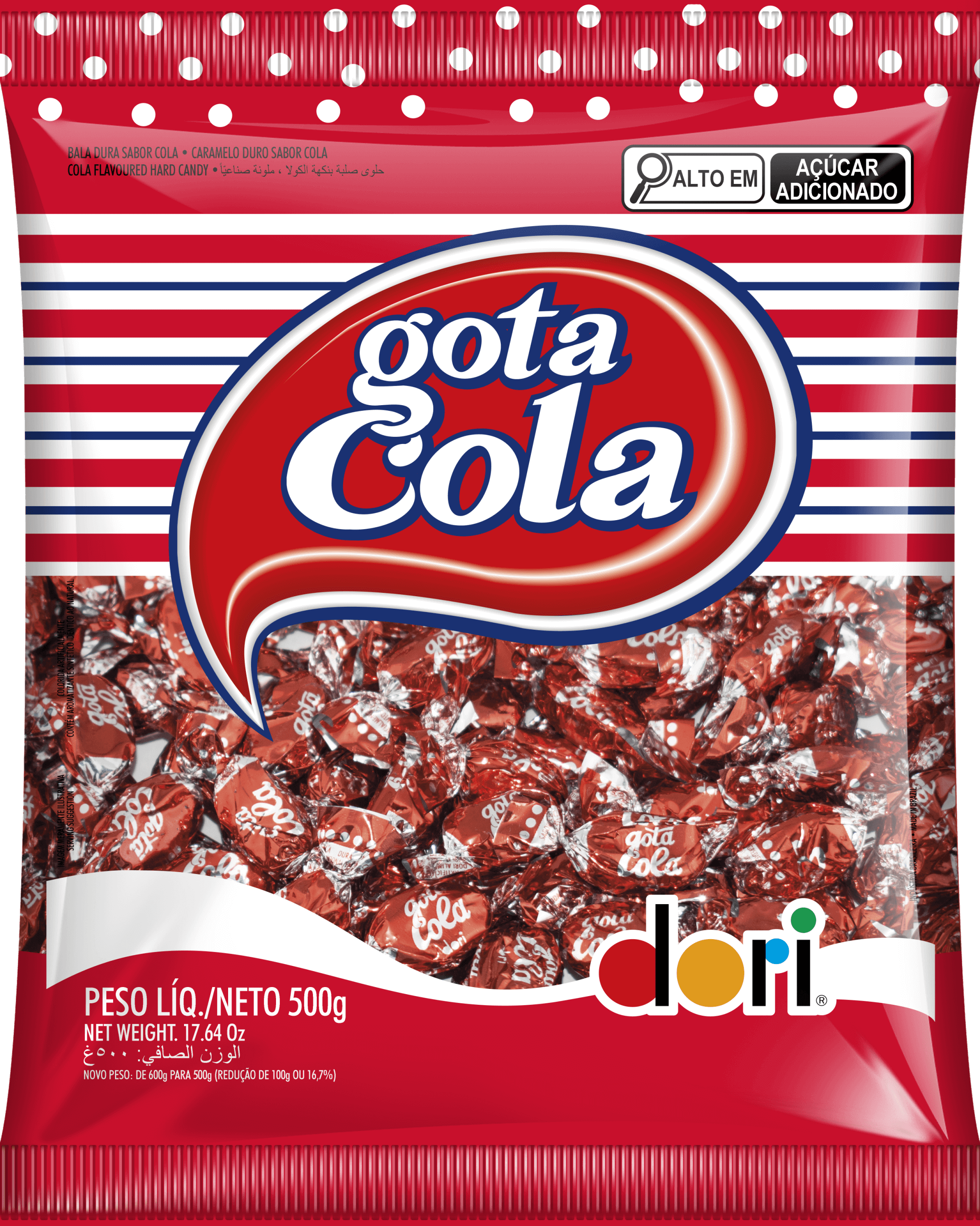 Bala Gota Cola 500g 1 Bala Gota Cola 500g