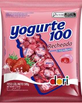 Bala Yogurte100 Recheada 500g