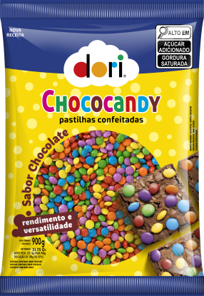 Chococandy Pastilha Confeitada Colorida 900g