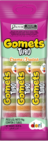 Gomets Goma Tubo Creme e Frutas 96g