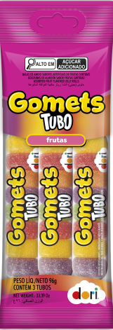 Gomets Goma Tubo Frutas 96g